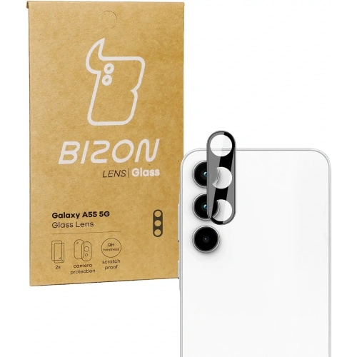 Szkło na aparat Bizon Glass Lens do Samsung Galaxy A55 5G [2 PACK]