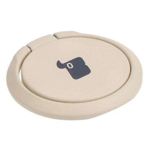 Uchwyt na palec Bizon Accessories Ring Turtle uniwersalny beżowy