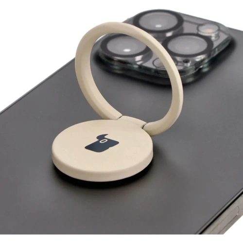 Uchwyt na palec Bizon Accessories Ring Turtle uniwersalny beżowy