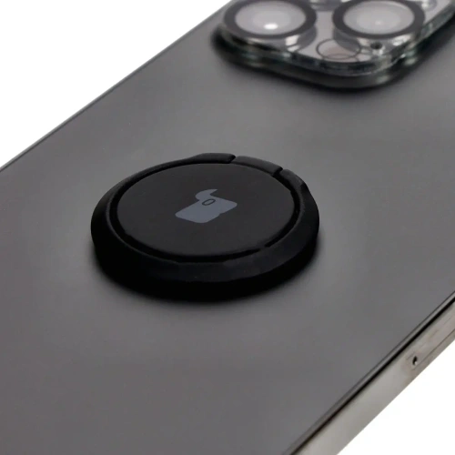 Uchwyt na palec Bizon Accessories Ring Turtle uniwersalny czarny