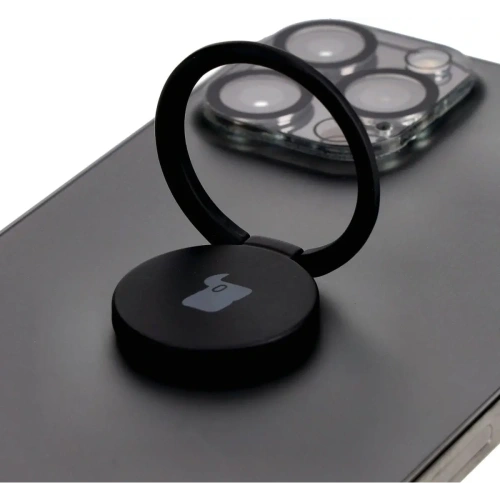 Uchwyt na palec Bizon Accessories Ring Turtle uniwersalny czarny