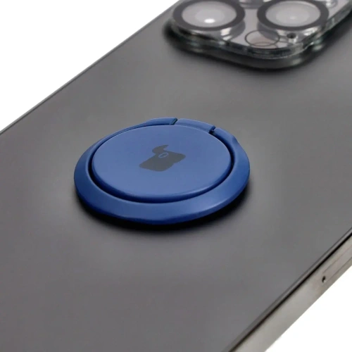 Uchwyt na palec Bizon Accessories Ring Turtle uniwersalny granatowy