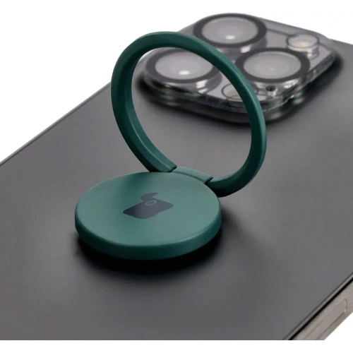 Uchwyt na palec Bizon Accessories Ring Turtle uniwersalny ciemnozielony