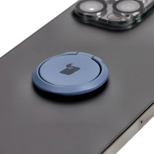 Uchwyt na palec Bizon Accessories Ring Turtle uniwersalny szary