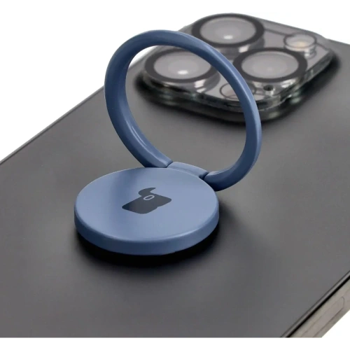 Uchwyt na palec Bizon Accessories Ring Turtle uniwersalny szary