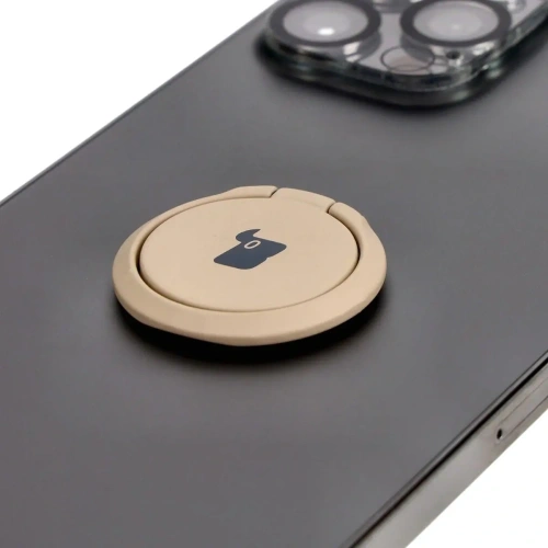 Uchwyt na palec Bizon Accessories Ring Turtle uniwersalny kawowy