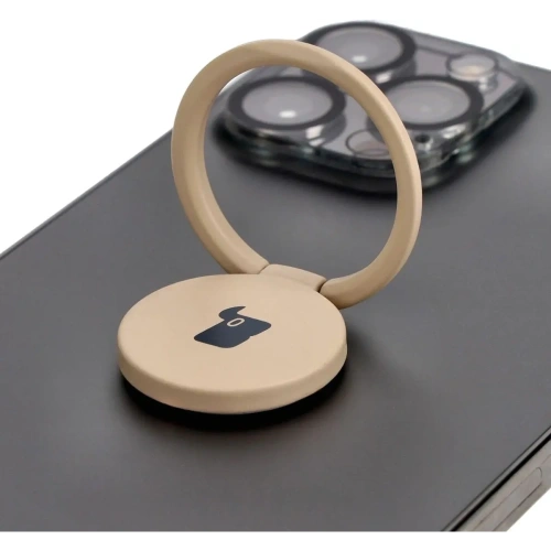 Uchwyt na palec Bizon Accessories Ring Turtle uniwersalny kawowy