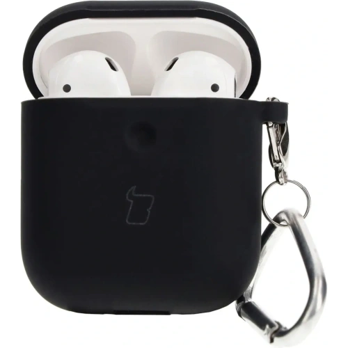 Etui Bizon Case Headphone Silicone do AirPods 1/2 czarne