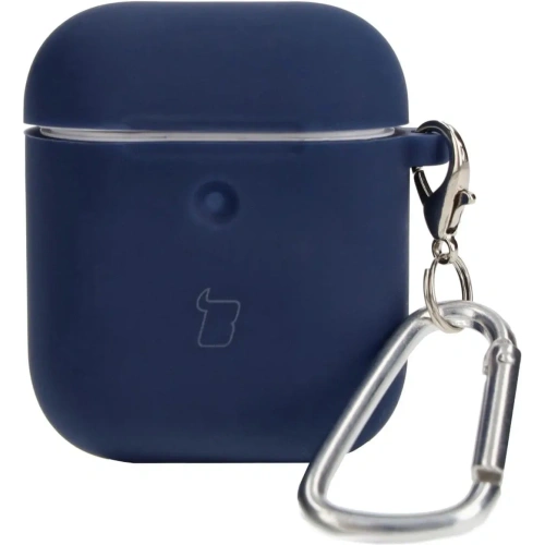 Etui Bizon Case Headphone Silicone do AirPods 1/2 granatowe