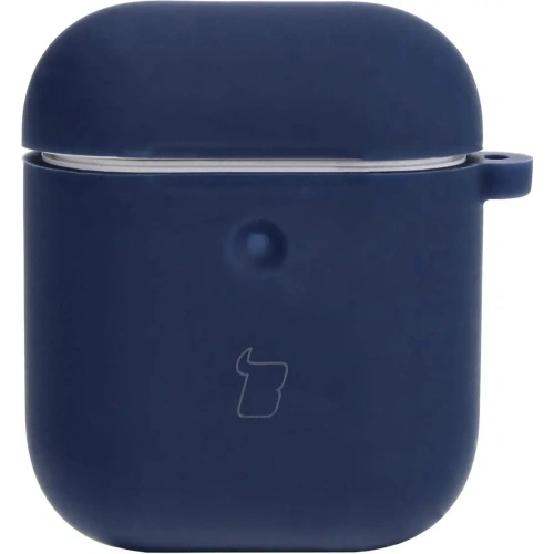 Etui Bizon Case Headphone Silicone do AirPods 1/2 granatowe