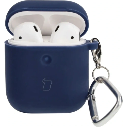 Etui Bizon Case Headphone Silicone do AirPods 1/2 granatowe