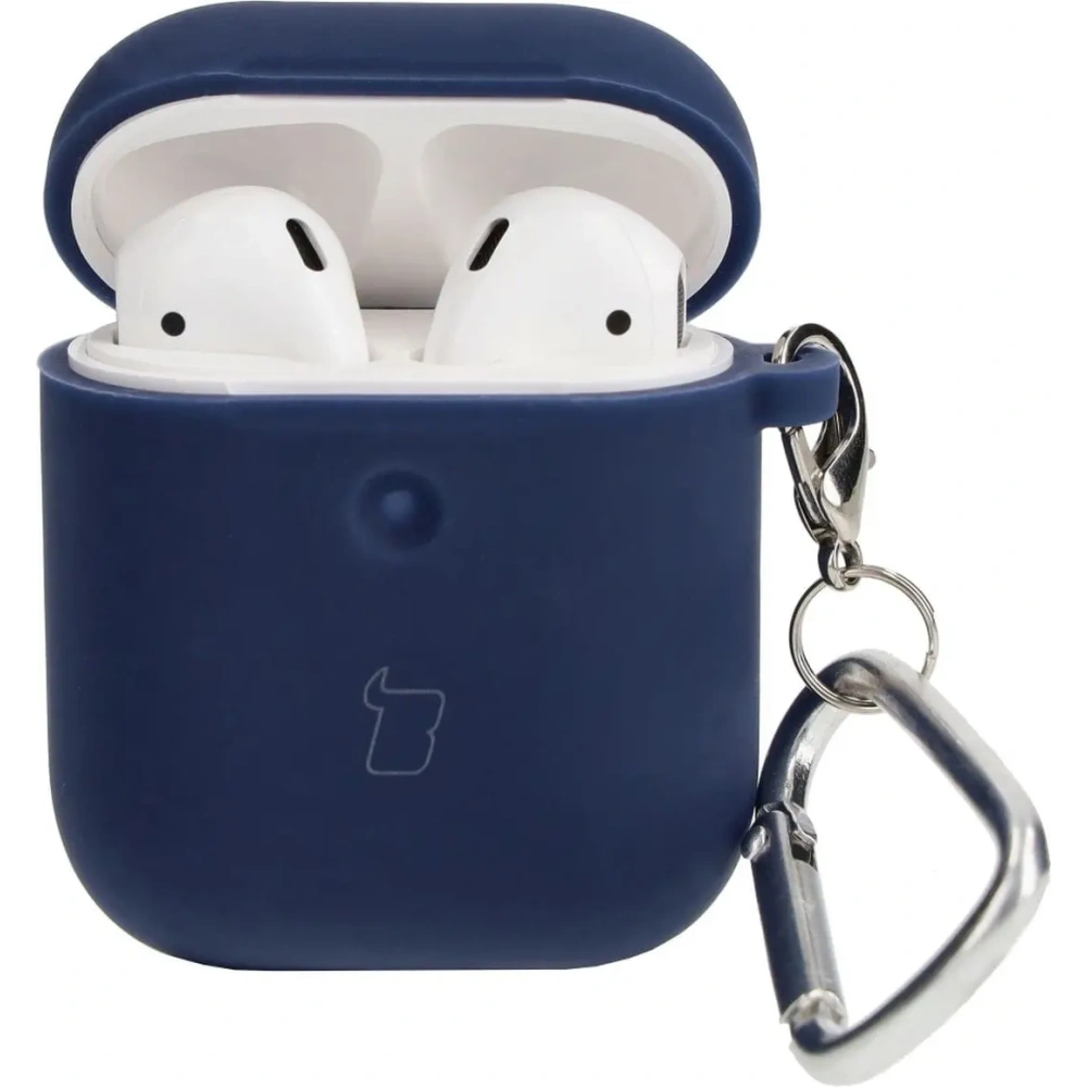 Hurtownia GSM - Bizon Case Fejhallgató Szilikon AirPods 1/2 sötétkék - BIZ4160 - {ean13} - Hurt
