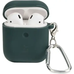 Hurtownia GSM - Etui Bizon Case na sluchátka silikonové pro AirPods 1/2 tmavě zelené - BIZ4161 - {ean13} - Hurt