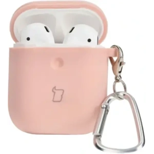 Hurtownia GSM - Etui Bizon Case na sluchátka silikonové pro AirPods 1/2 světle růžové - BIZ4162 - {ean13} - Hurt