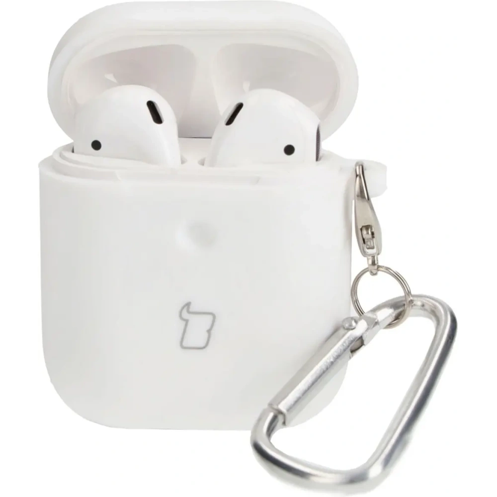 Wholesale Bizon Case Headphone Silicone AirPods 1/2 white - BIZ4163 - {ean13} - Hurt