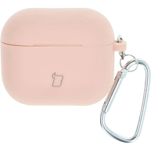 Etui Bizon Case Headphone Silicone do AirPods 3 jasnoróżowe