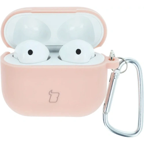 Etui Bizon Case Headphone Silicone do AirPods 3 jasnoróżowe