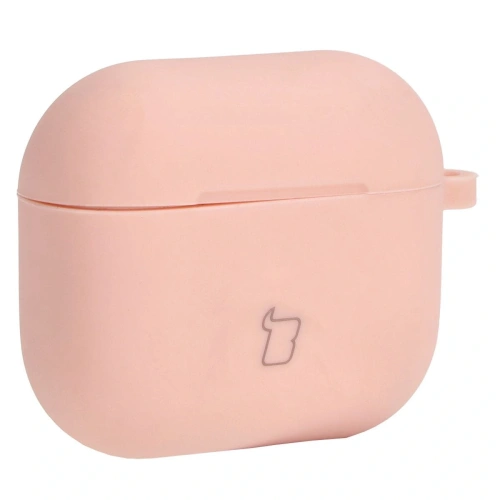 Etui Bizon Case Headphone Silicone do AirPods 3 jasnoróżowe
