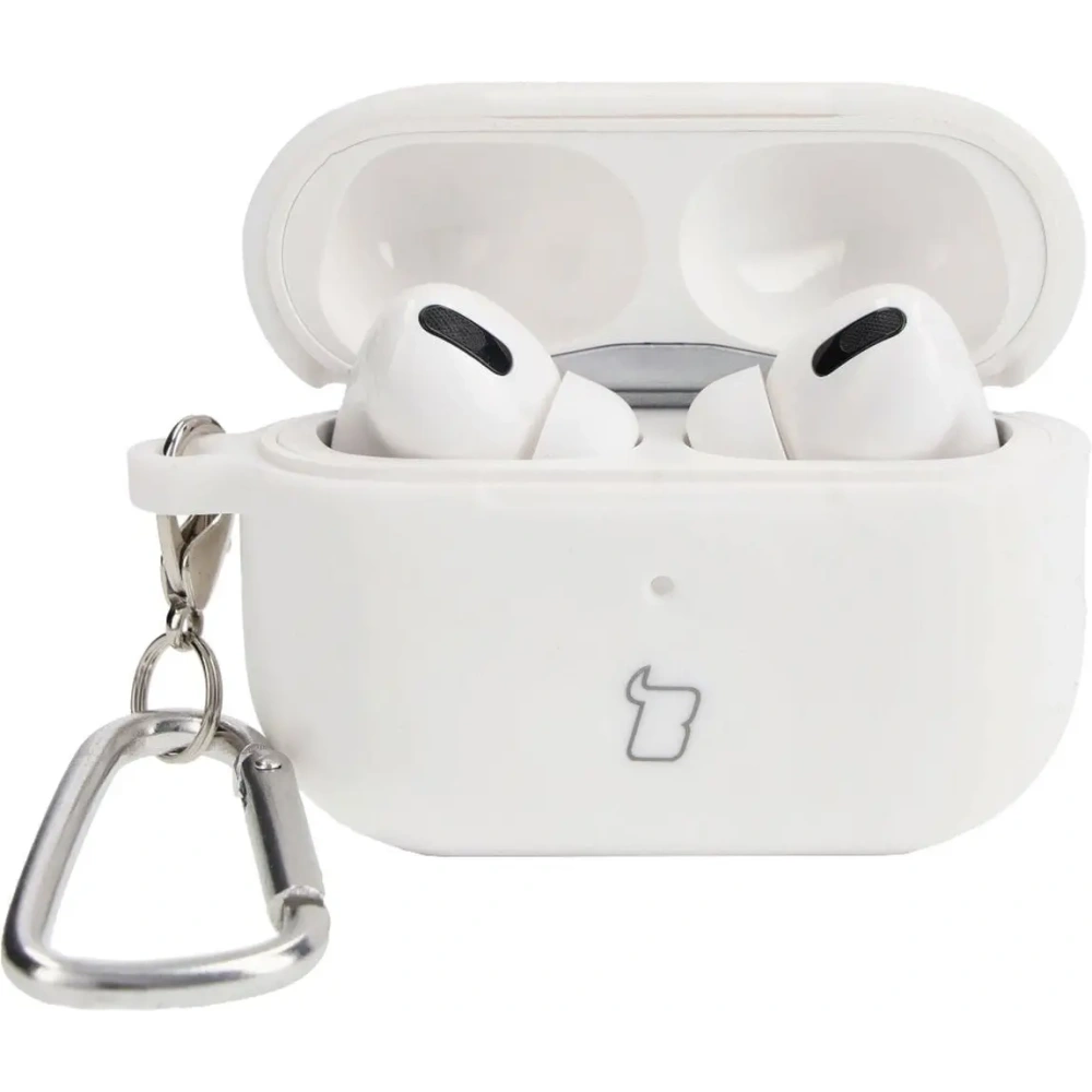Hurtownia GSM - Cască Bizon Case Headphone Silicone AirPods Pro 2 albă - BIZ4173 - {ean13} - Hurt