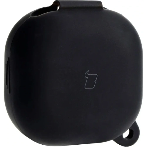 Etui Bizon Case Headphone Silicone do Samsung Galaxy Buds Live / Pro / Buds2 / Buds2 Pro / Buds FE czarne