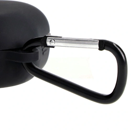 Etui Bizon Case Headphone Silicone do Samsung Galaxy Buds Live / Pro / Buds2 / Buds2 Pro / Buds FE czarne