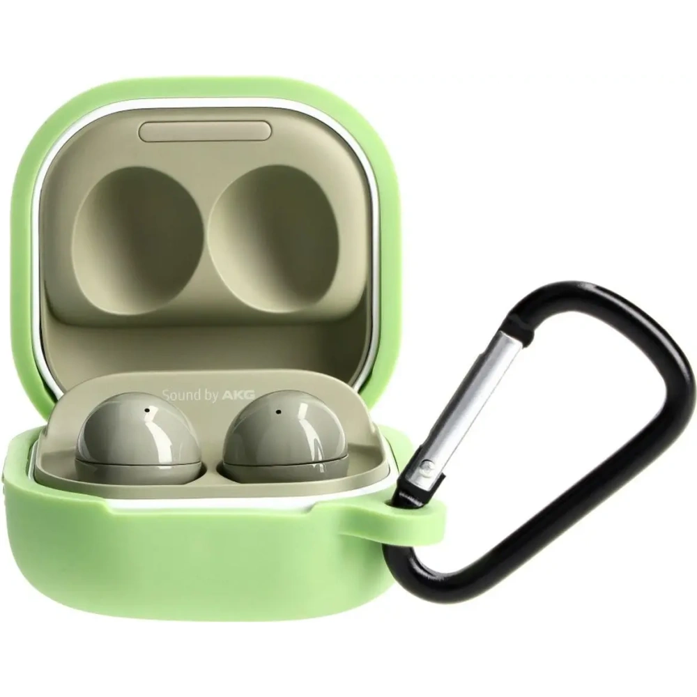 Hurtownia GSM - Etui Bizon Case Headphone Silicone do Samsung Galaxy Buds Live / Pro / Buds2 / Buds2 Pro / Buds FE zielone - BIZ4176 - {ean13} - Hurt