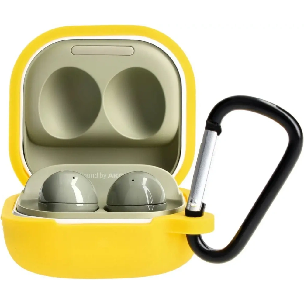 Hurtownia GSM - Bizon Case Headphone Silicone Samsung Galaxy Buds Live / Pro / Buds2 / Buds2 Pro / Buds FE sárga - BIZ4178 - {ean13} - Hurt