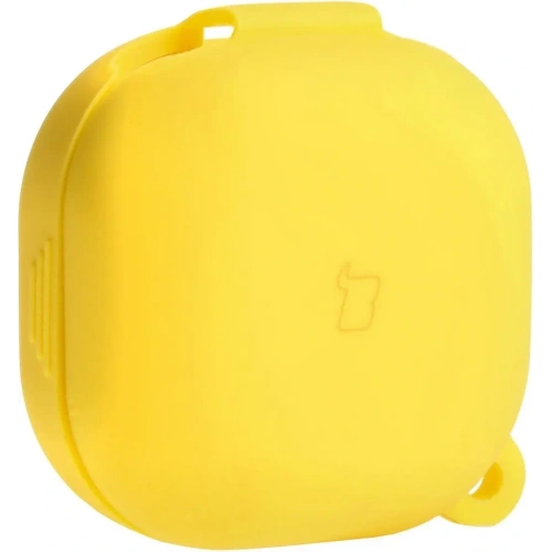 Etui Bizon Case Headphone Silicone do Samsung Galaxy Buds Live / Pro / Buds2 / Buds2 Pro / Buds FE żółte