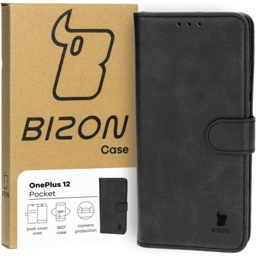 Etui z klapką Bizon Case Pocket do OnePlus 12 czarne