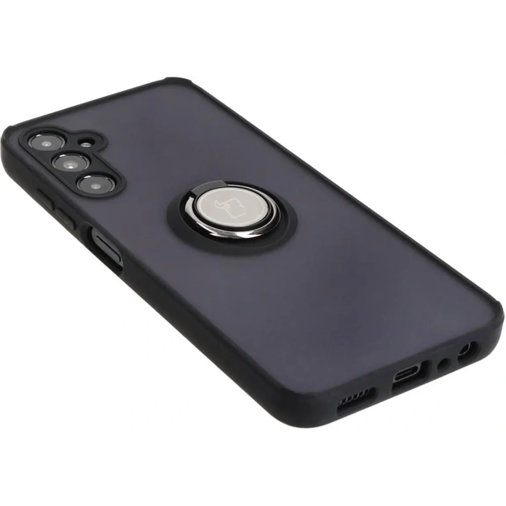 Hurtownia GSM - Caz hibrid Bizon Ring Samsung Galaxy A05s fumuriu cu un cadru negru - BIZ4182 - {ean13} - Hurt