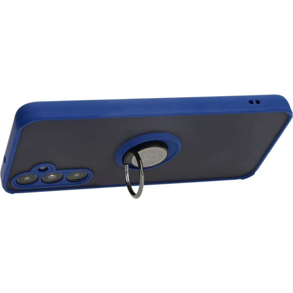 Hurtownia GSM - Bizon Case Hybrid Ring Samsung Galaxy A05s fumuriu cu un cadru bleu marin - BIZ4183 - {ean13} - Hurt