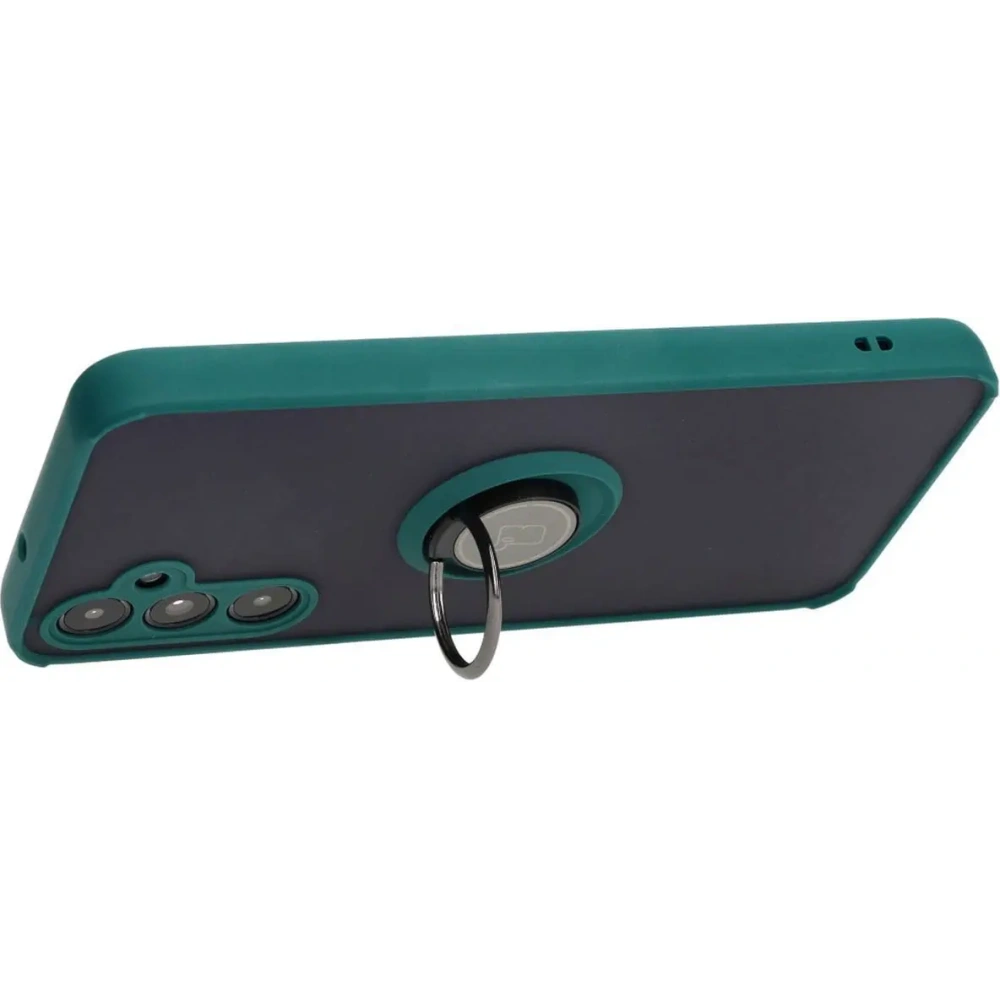 Hurtownia GSM - Bizon Case Hybrid Ring Samsung Galaxy A05s rauchig mit einem dunkelgrünen Rahmen - BIZ4184 - {ean13} - Hurt
