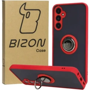 Hurtownia GSM - Etui s úchopem na prst Bizon Case Hybrid Ring pro Samsung Galaxy A05s kouřové s červeným rámem - BIZ4185 - {ean13} - Hurt
