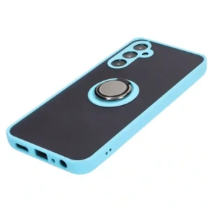 Hurtownia GSM - Etui z uchwytem na palec Bizon Case Hybrid Ring do Samsung Galaxy A05s kouřové s jasně modrým rámem - BIZ4186 - {ean13} - Hurt