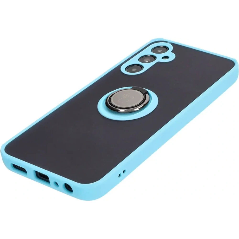 Hurtownia GSM - Bizon Case Hybrid Ring Samsung Galaxy A05s rauchig mit einem hellblauen Rahmen - BIZ4186 - {ean13} - Hurt