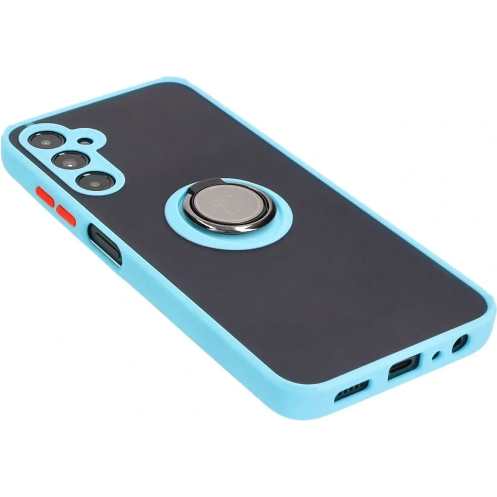 Hurtownia GSM - Bizon Case Hybrid Ring Samsung Galaxy A05s rauchig mit einem hellblauen Rahmen - BIZ4186 - {ean13} - Hurt