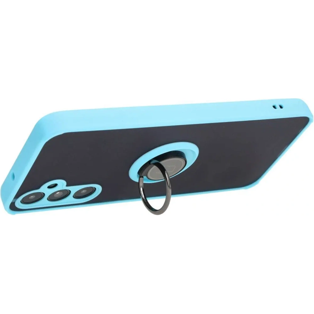 Hurtownia GSM - Bizon Case Hybrid Ring Samsung Galaxy A05s rauchig mit einem hellblauen Rahmen - BIZ4186 - {ean13} - Hurt