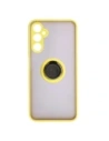 Hurtownia GSM - Bizon Case Hybrid Ring Samsung Galaxy A05s fumos cu un cadru galben - BIZ4187 - {ean13} - Hurt