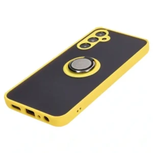 Wholesale Bizon Case Hybrid Ring Samsung Galaxy A05s smoky with a yellow frame - BIZ4187 - {ean13} - Hurt