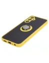Hurtownia GSM - Bizon Case Hybrid Ring Samsung Galaxy A05s fumos cu un cadru galben - BIZ4187 - {ean13} - Hurt