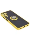 Hurtownia GSM - Bizon Case Hybrid Ring Samsung Galaxy A05s fumos cu un cadru galben - BIZ4187 - {ean13} - Hurt