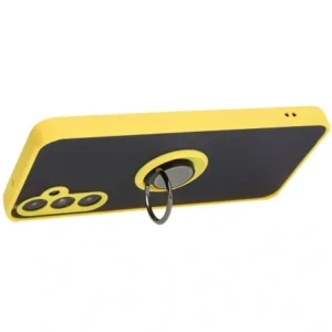 Wholesale Bizon Case Hybrid Ring Samsung Galaxy A05s smoky with a yellow frame - BIZ4187 - {ean13} - Hurt