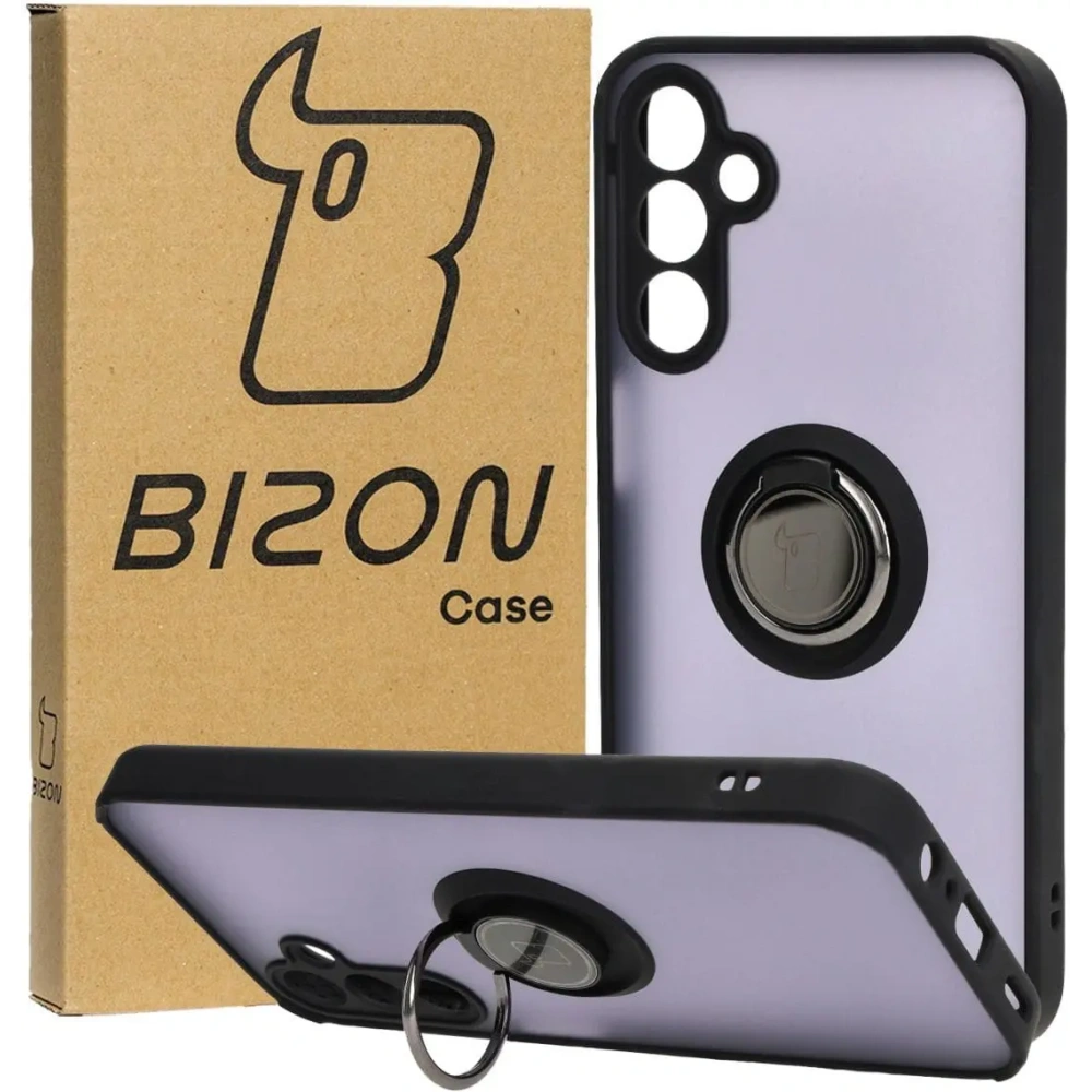 Wholesale Bizon Case Hybrid Ring Samsung Galaxy A15 5G/4G smoky with a black frame - BIZ4188 - {ean13} - Hurt