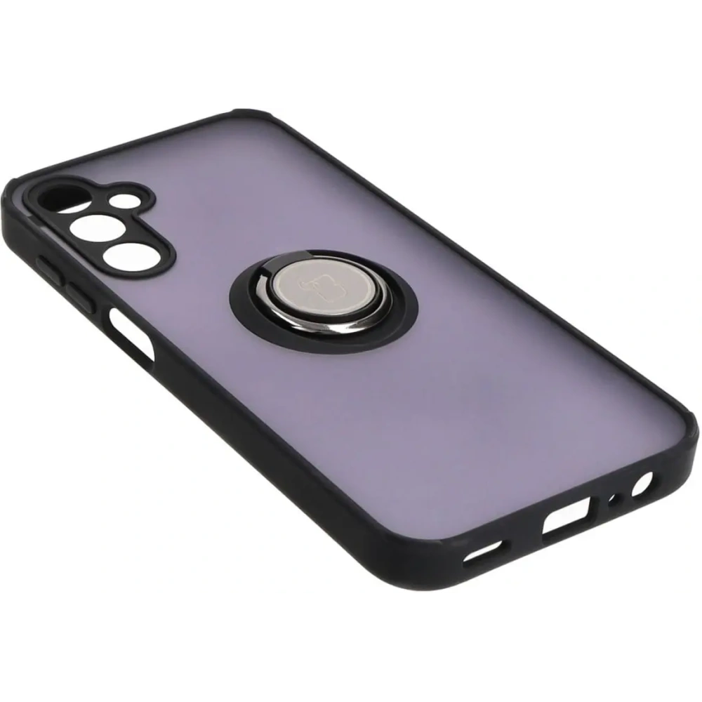Wholesale Bizon Case Hybrid Ring Samsung Galaxy A15 5G/4G smoky with a black frame - BIZ4188 - {ean13} - Hurt