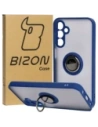 Bizon Case Hybrid Ring Samsung Galaxy A15 5G/4G smoky with a navy blue frame