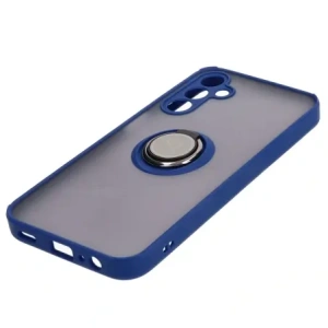 Hurtownia GSM - Bizon Case Hybrid Ring Samsung Galaxy A15 5G/4G füstös színű, sötétkék kerettel - BIZ4189 - {ean13} - Hurt