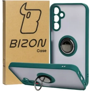 Wholesale Bizon Case Hybrid Ring Samsung Galaxy A15 5G/4G smoky with a dark green frame - BIZ4190 - {ean13} - Hurt