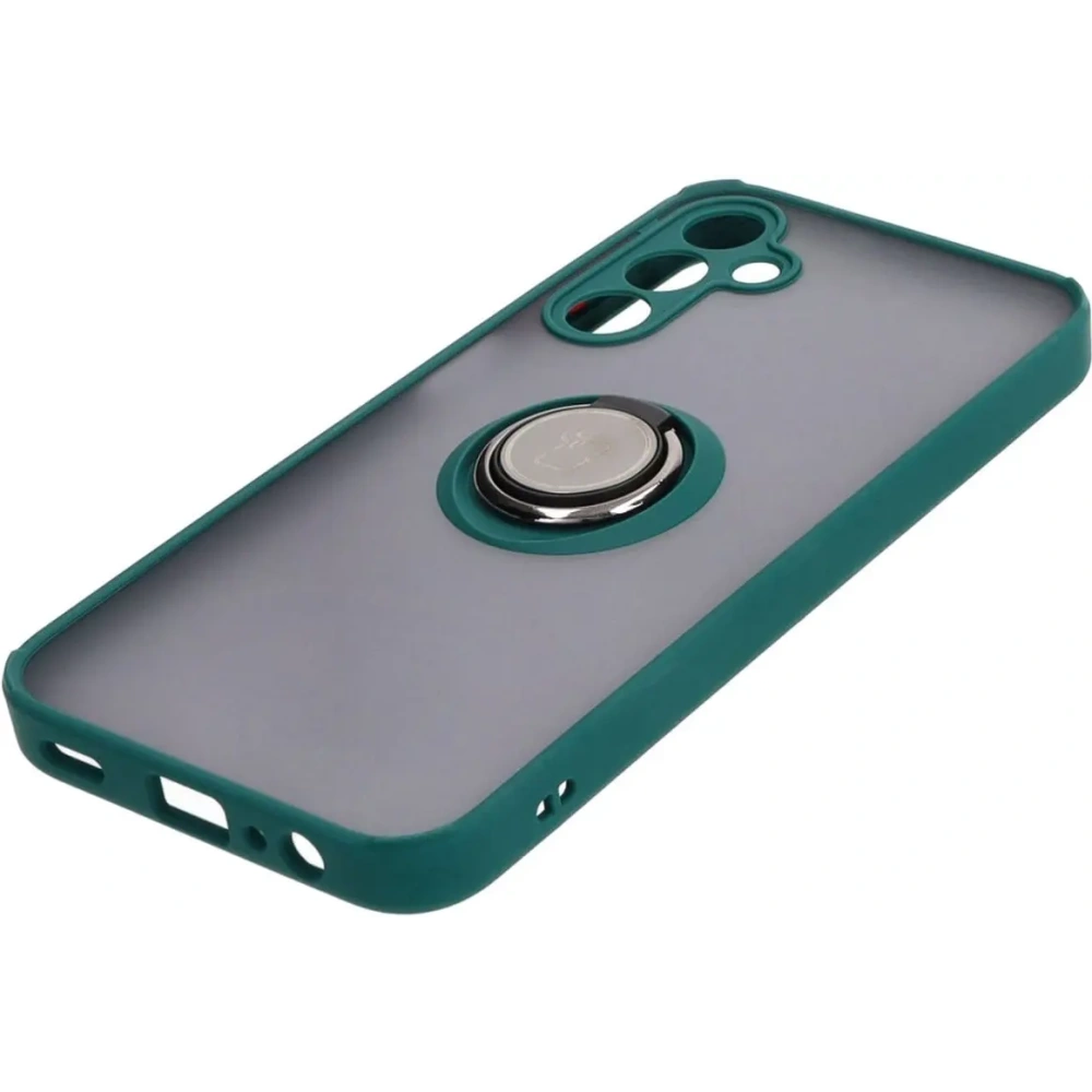 Wholesale Bizon Case Hybrid Ring Samsung Galaxy A15 5G/4G smoky with a dark green frame - BIZ4190 - {ean13} - Hurt