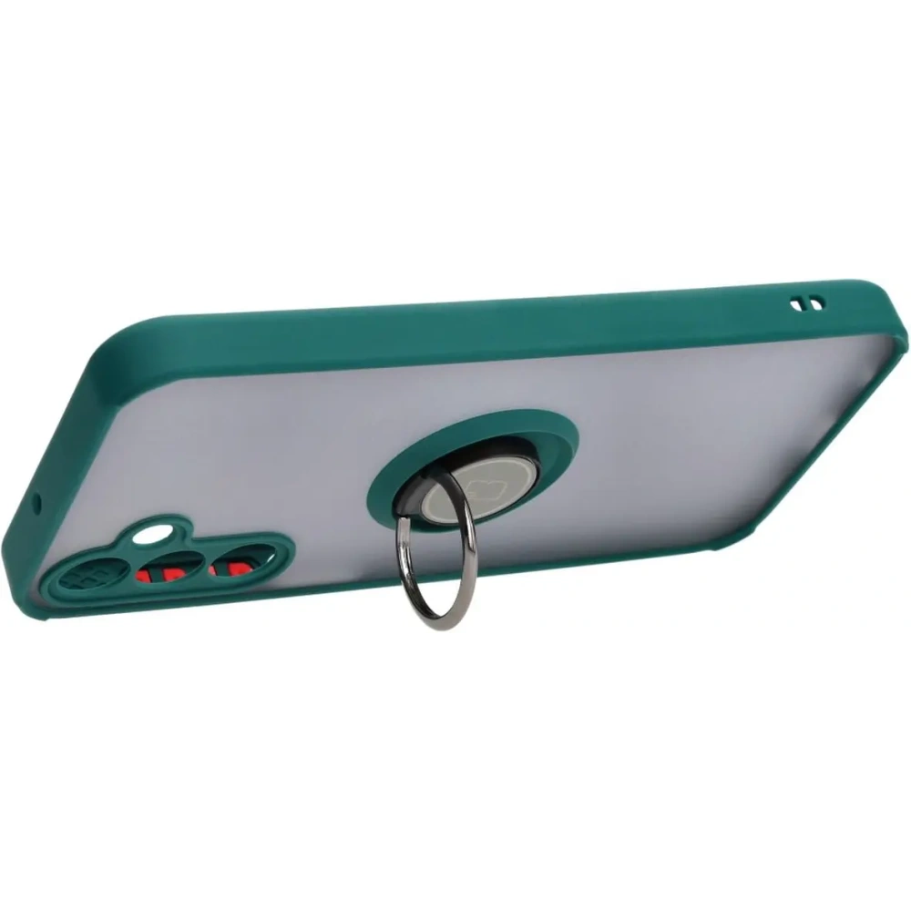 Hurtownia GSM - Bizon Case Hybrid Ring Samsung Galaxy A15 5G/4G füstös sötétzöld kerettel - BIZ4190 - {ean13} - Hurt