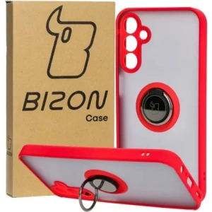 Wholesale Bizon Case Hybrid Ring Samsung Galaxy A15 5G/4G smoky with a red frame - BIZ4191 - {ean13} - Hurt